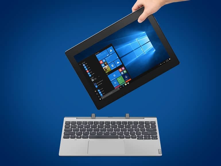 Lenovo D330 – PC & Tablette 2 en 1, Modèle pro double fonction : tactile et détachable.